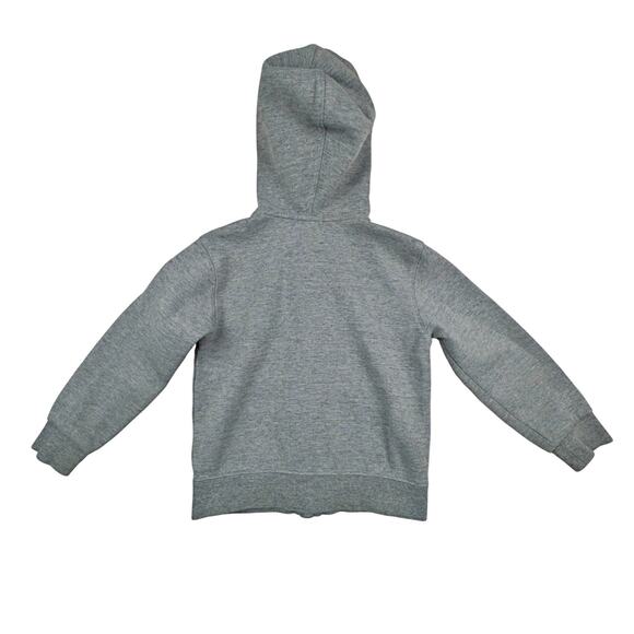 Polo Ralph Lauren Boys Sz 5 Full Zip Gray Hooded Jacket Blue Pony Prep Classic - Picture 2 of 7